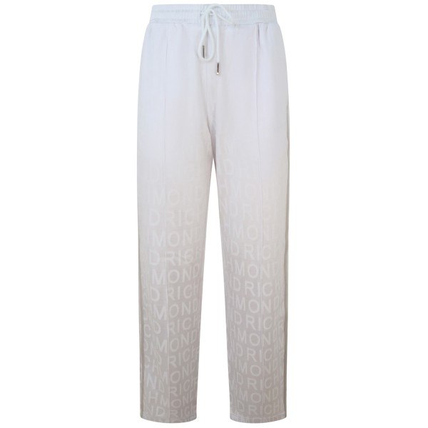 Pantalone bianco logato per donna