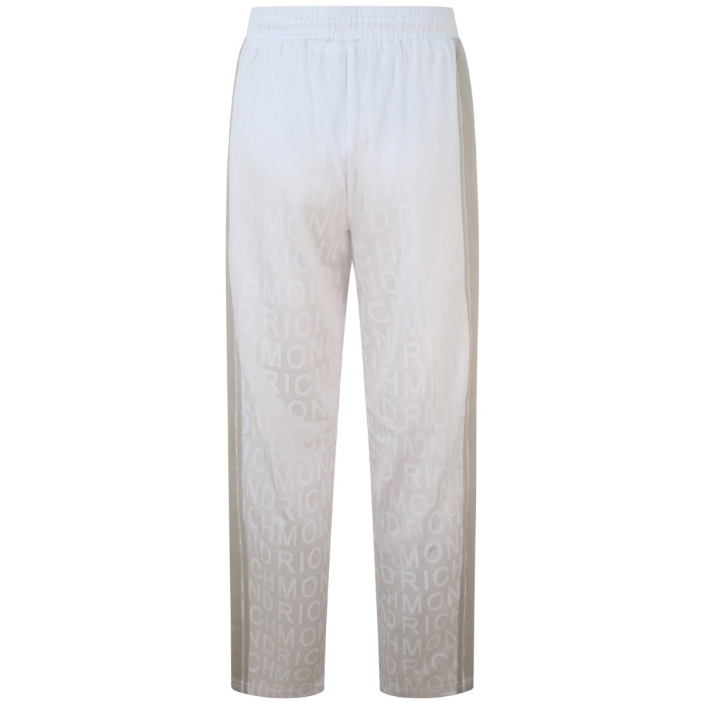 Pantalone bianco logato per donna