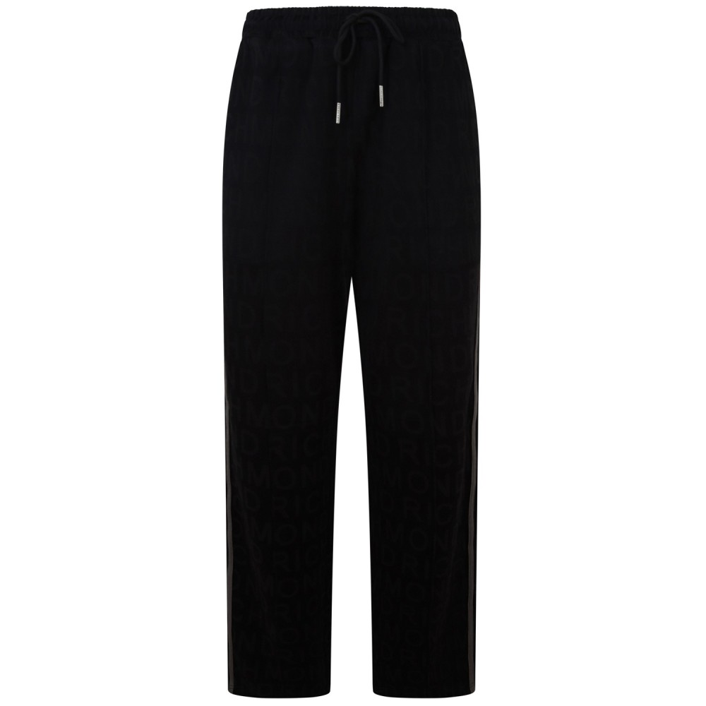Pantalone nero logato per donna