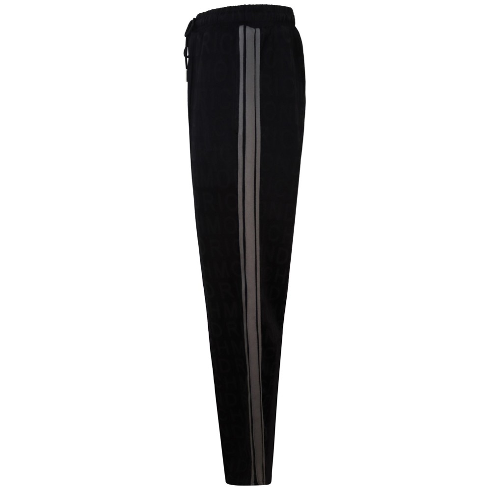 Pantalone nero logato per donna