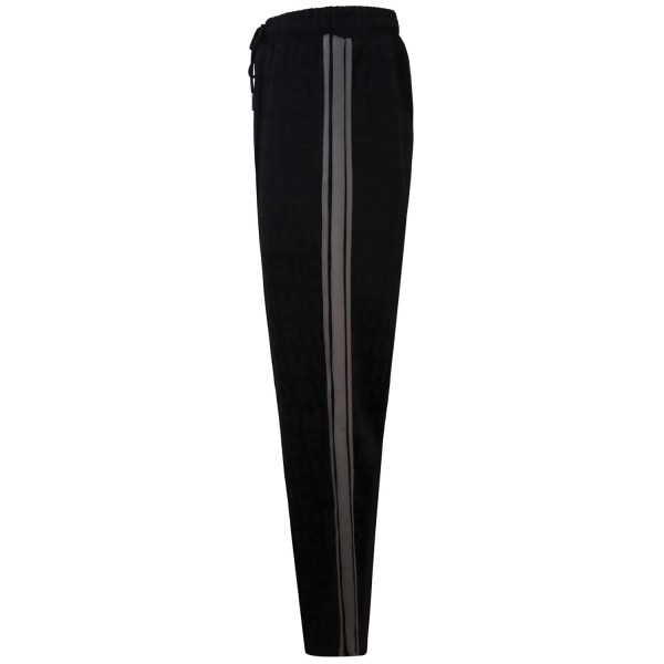 Pantalone nero logato per donna