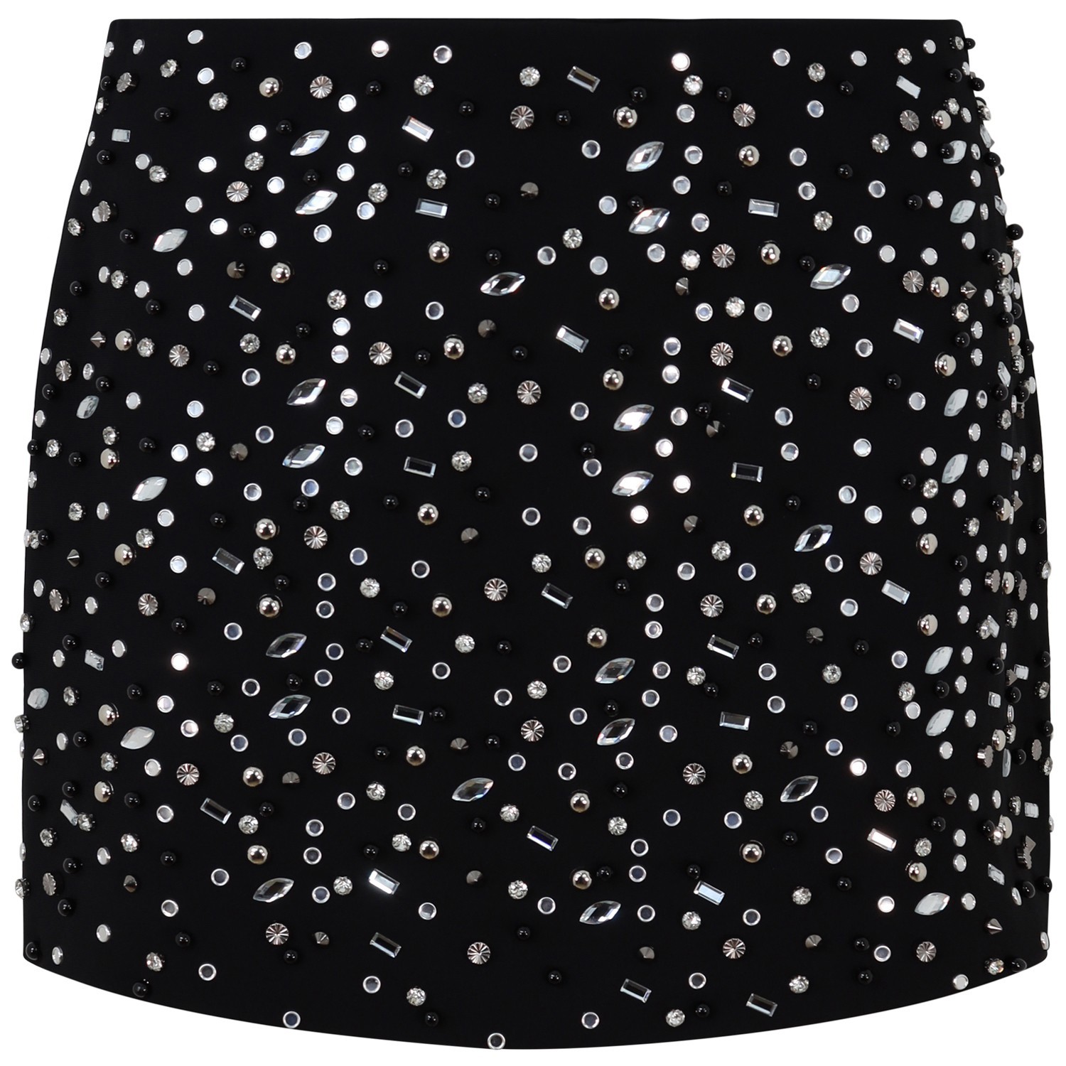 Gonna nera con borchie per donna