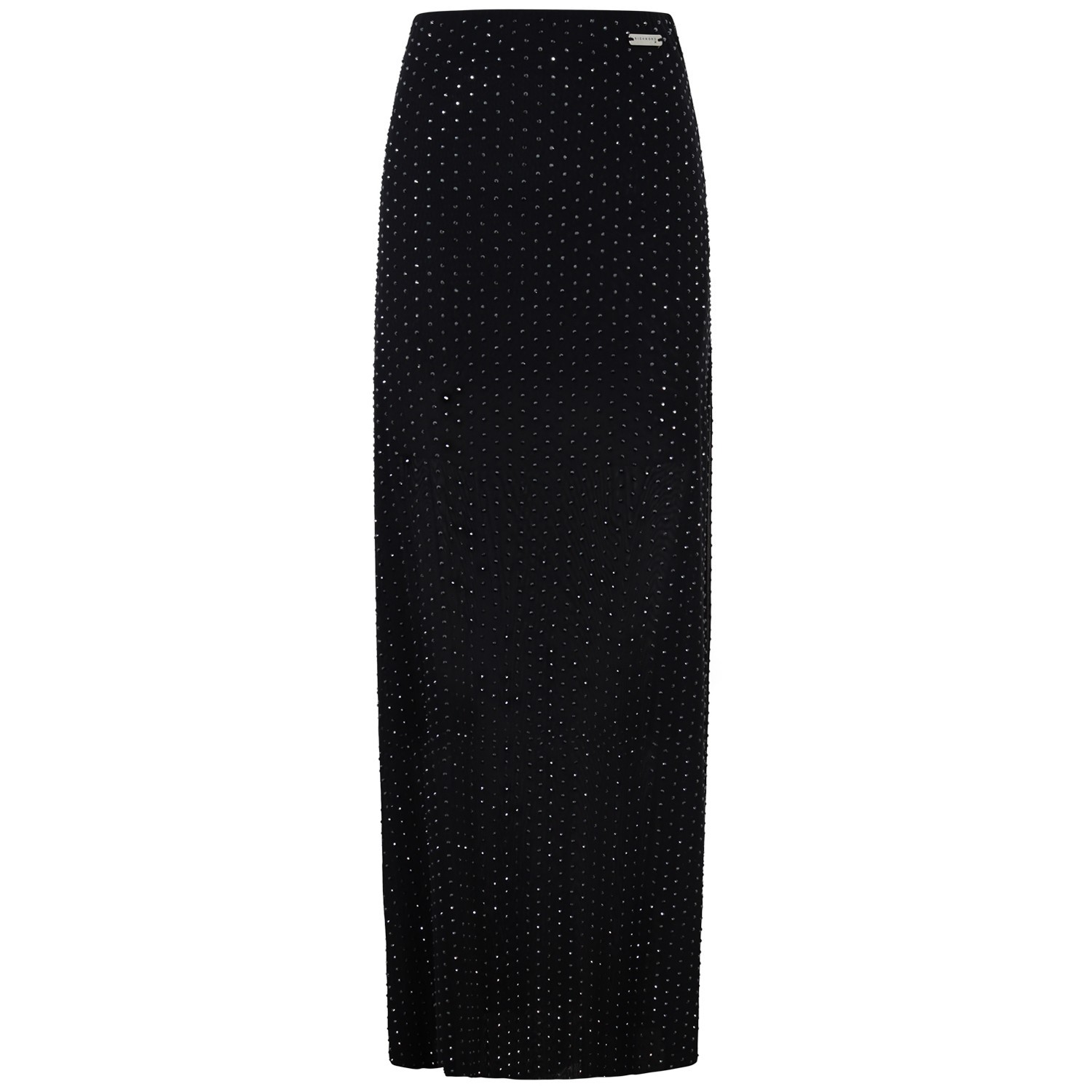 Gonna lunga nera con strass per donna 2