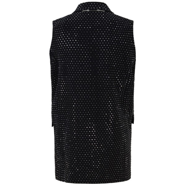 Gilet nero con strass per donna