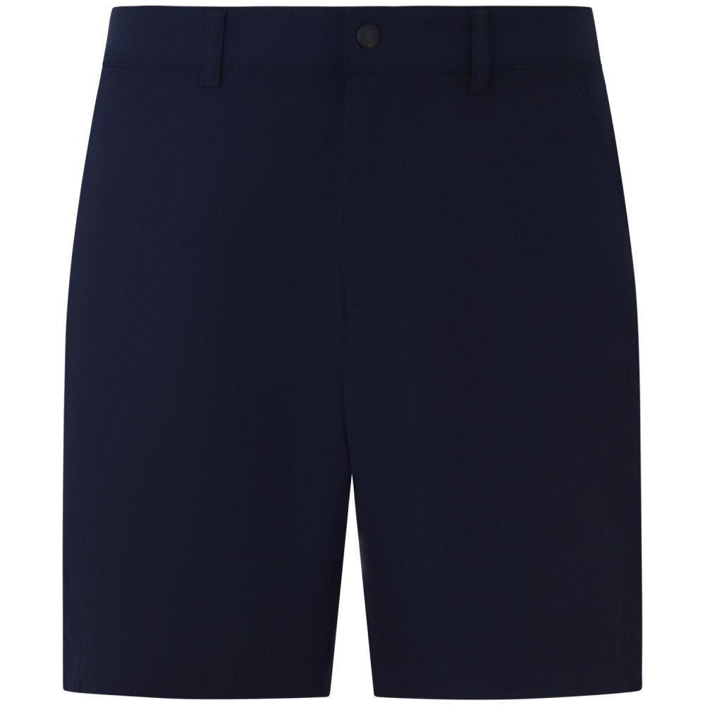 Shorts blu con mini logo per uomo