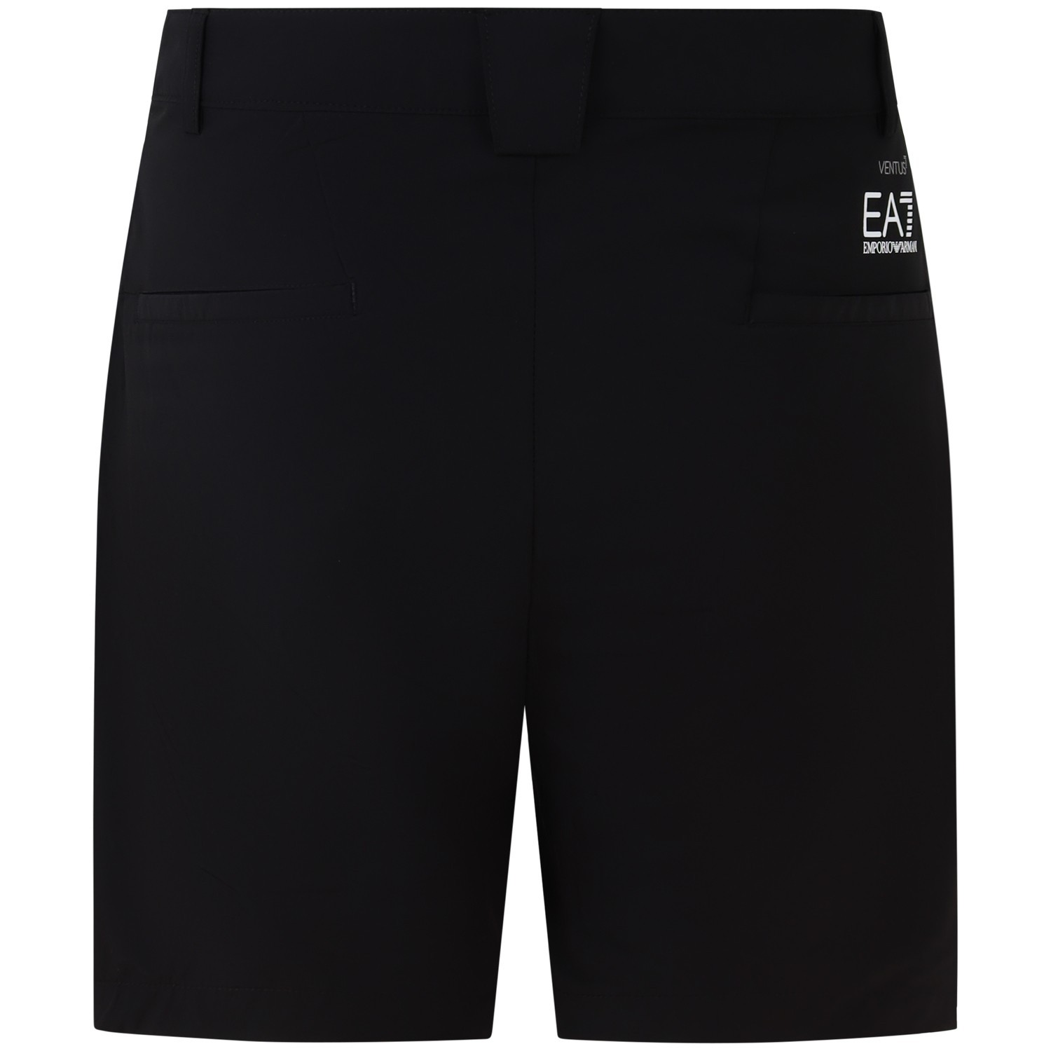 Shorts nero con mini logo per uomo