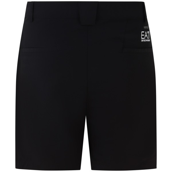 Shorts nero con mini logo per uomo