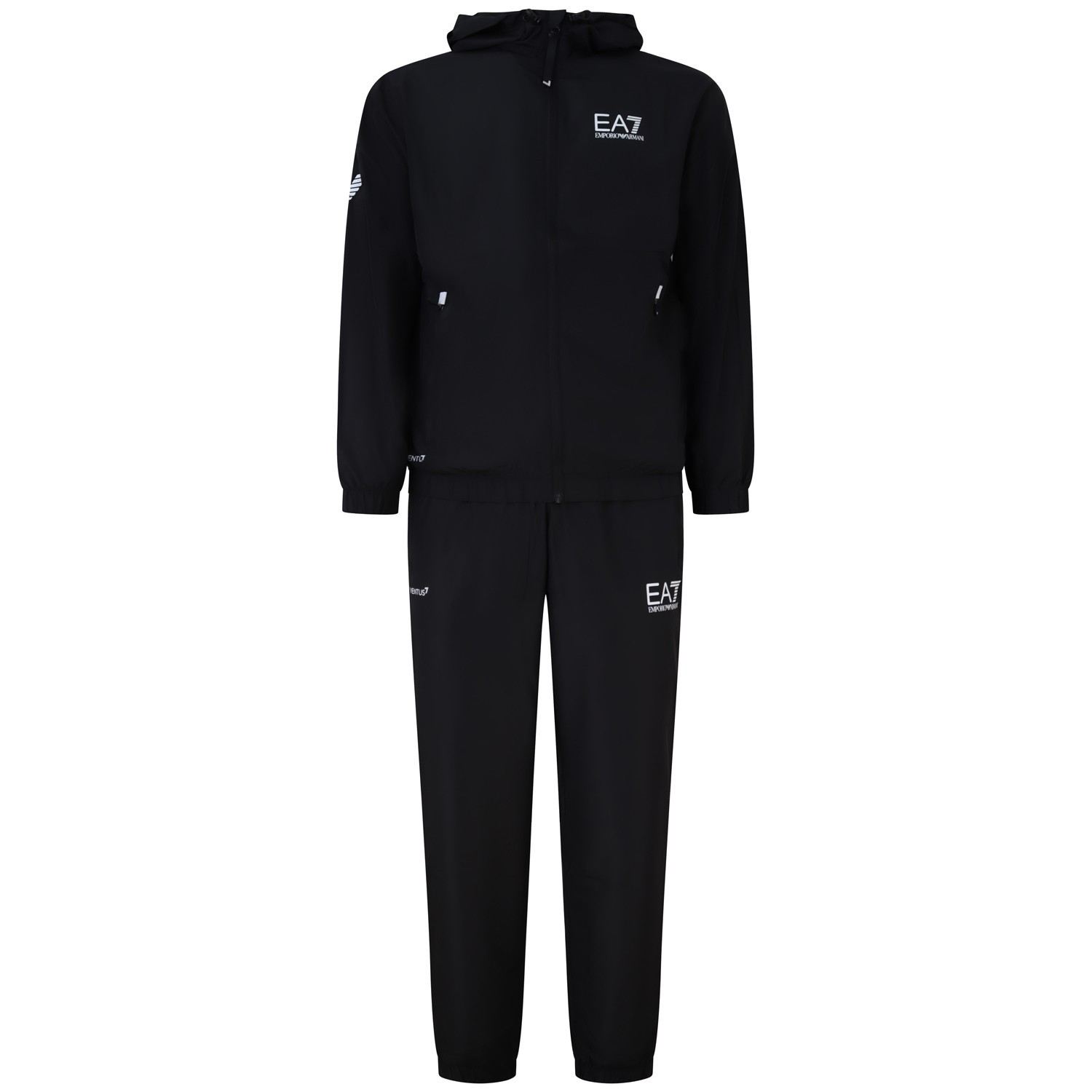 Completo tuta nero con logo per uomo