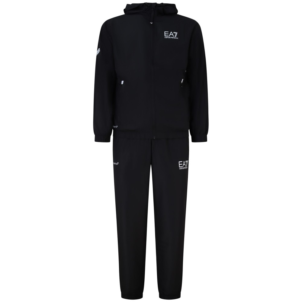 Completo tuta nero con logo per uomo