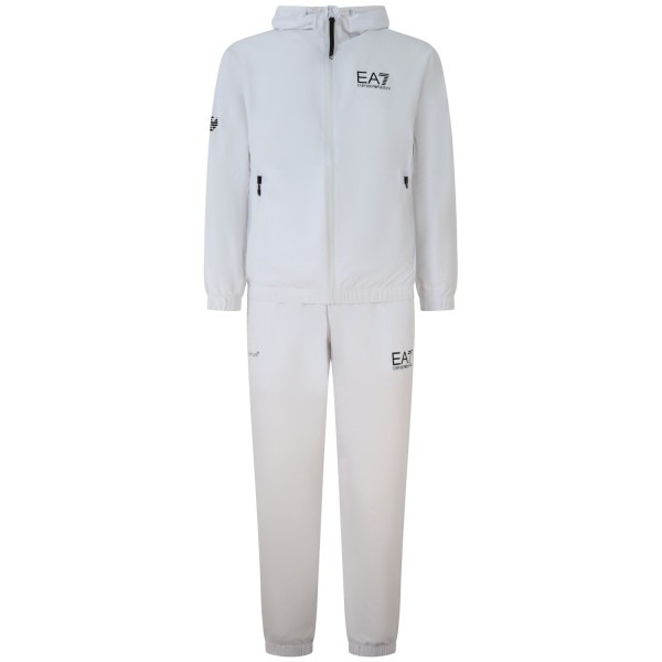 Completo tuta bianco con logo per uomo