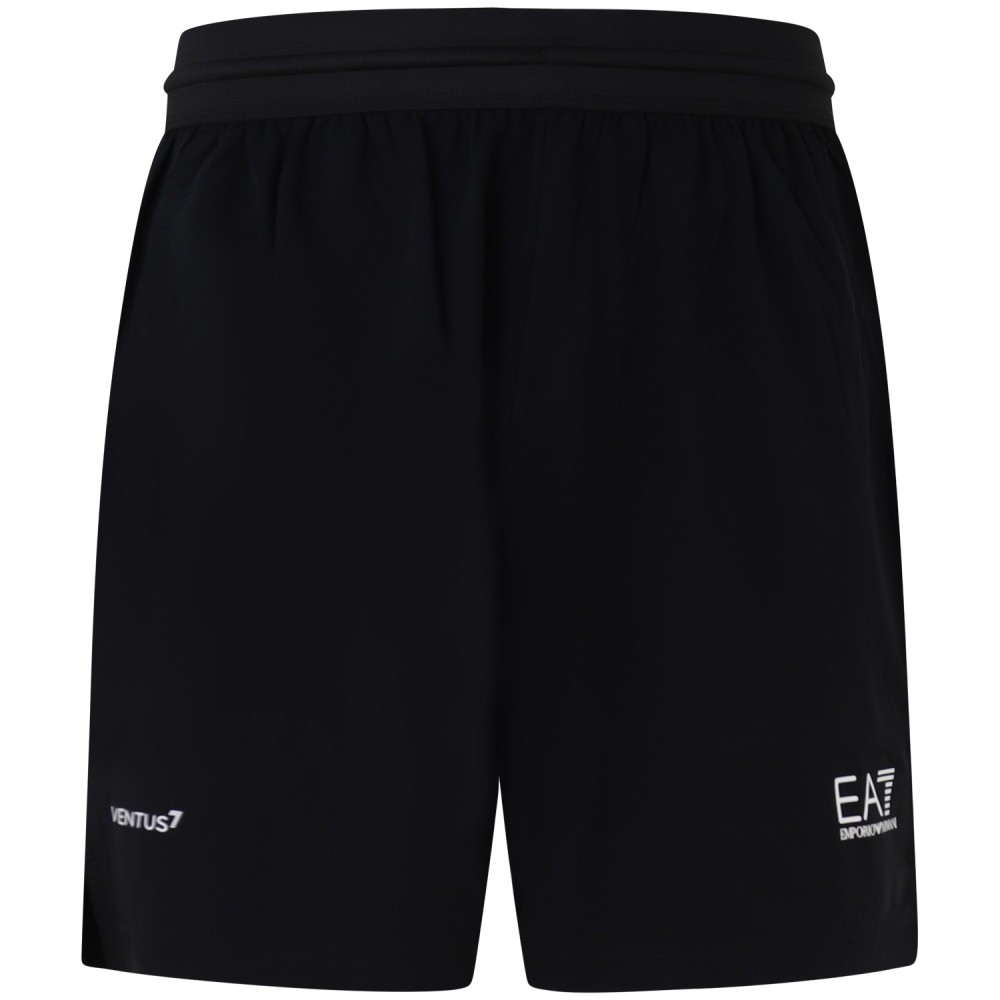 Completo shorts/t-shirt bianco con mini logo per uomo