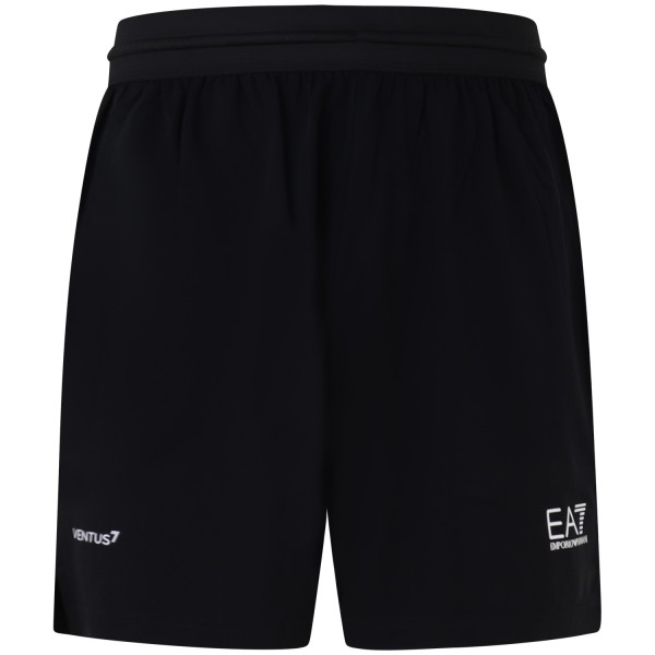 Completo shorts/t-shirt bianco con mini logo per uomo