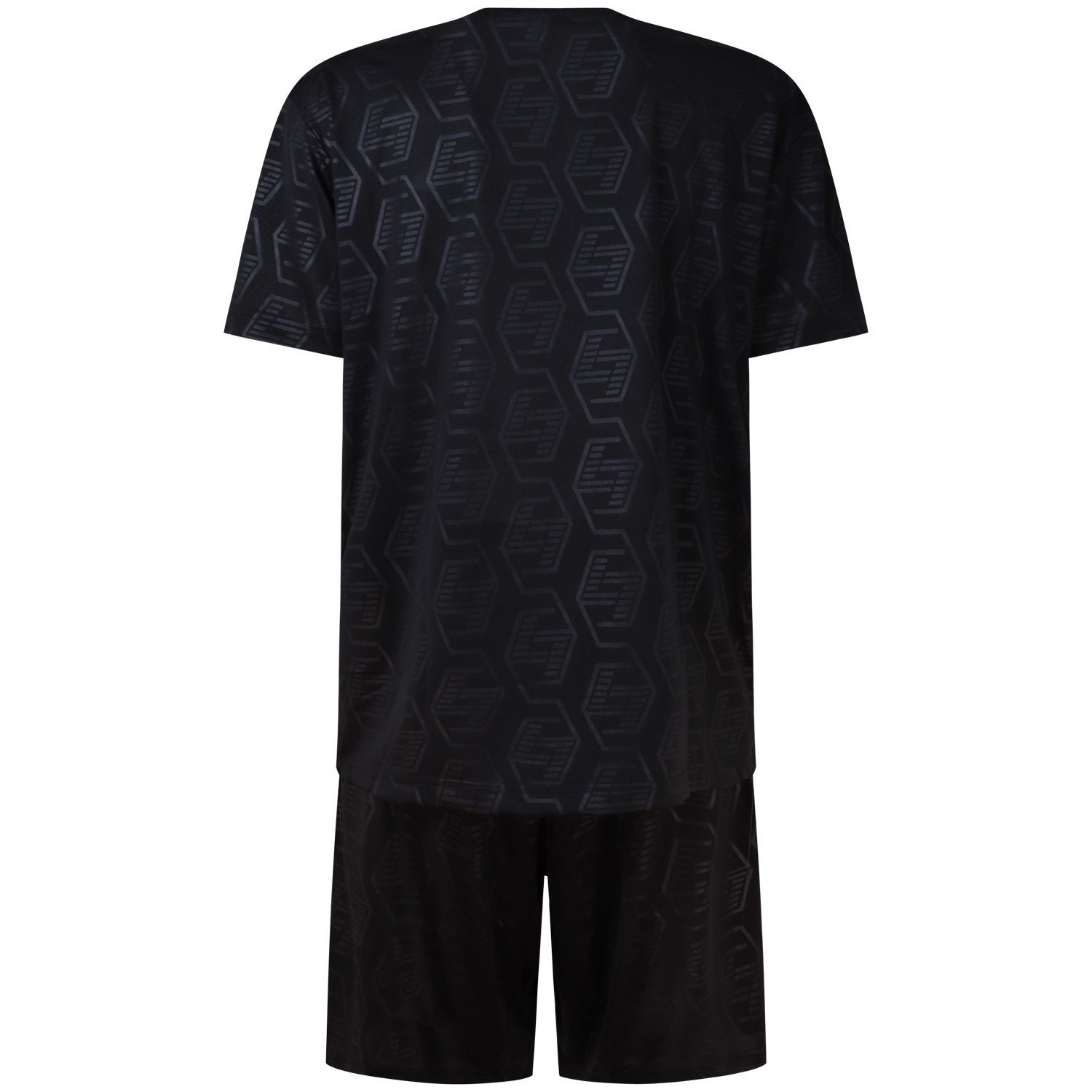 Completo nero con pantaloncino per uomo 2