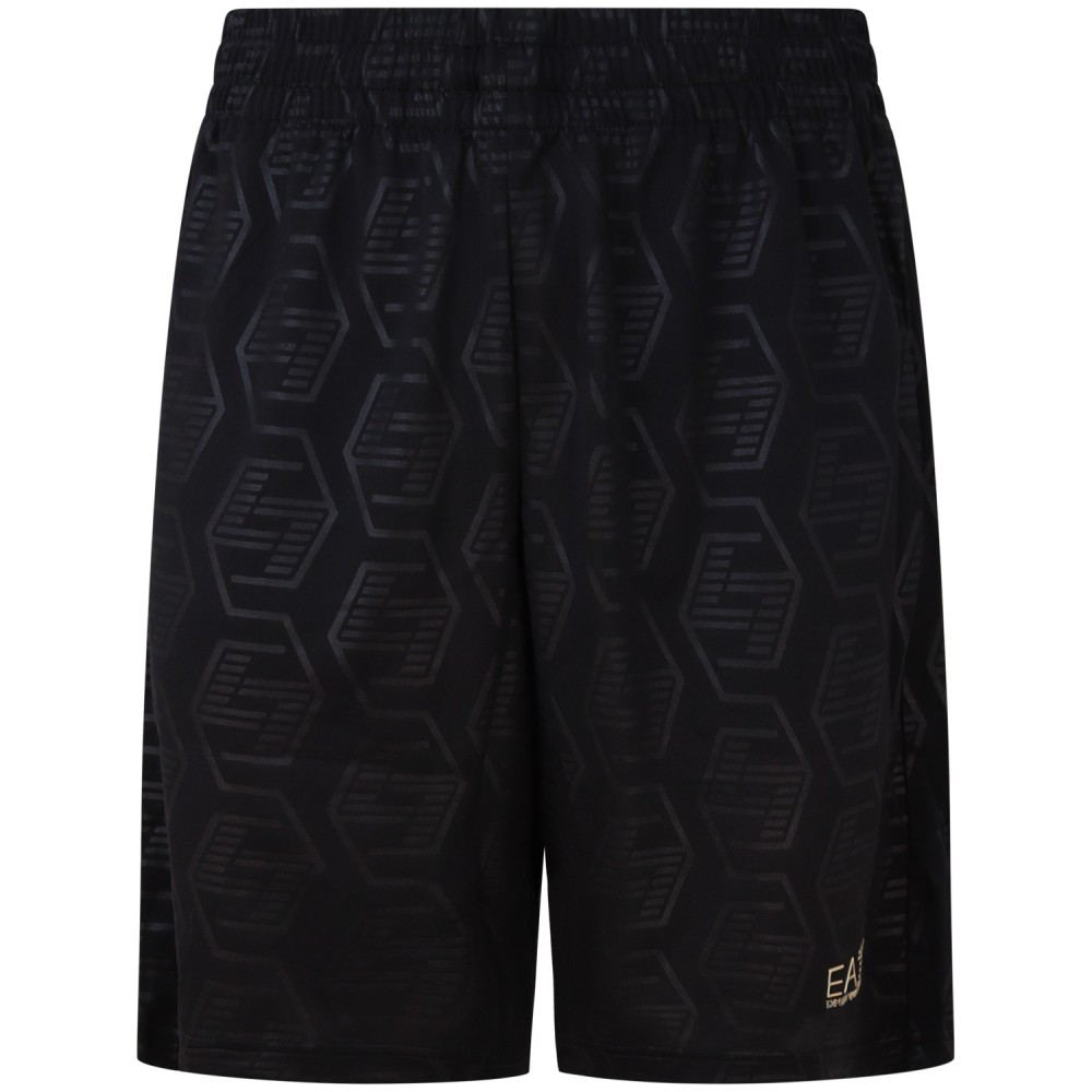 Completo nero con pantaloncino per uomo