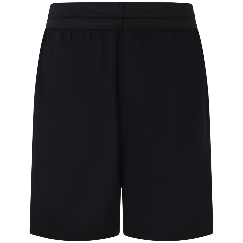 Completo shorts/t-shirt nero con mini logo per uomo