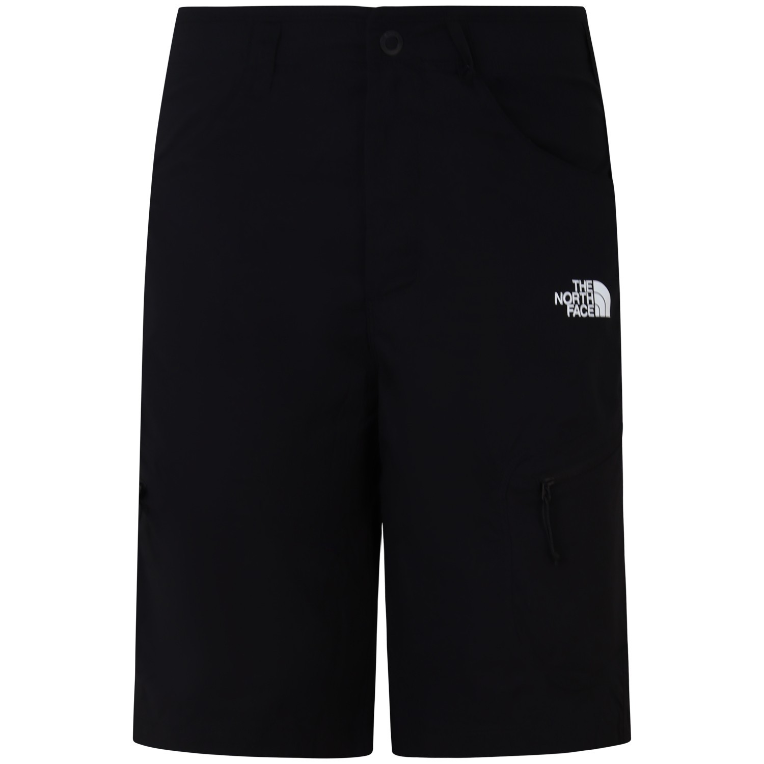 Bermuda nero tessuto tecnico per uomo