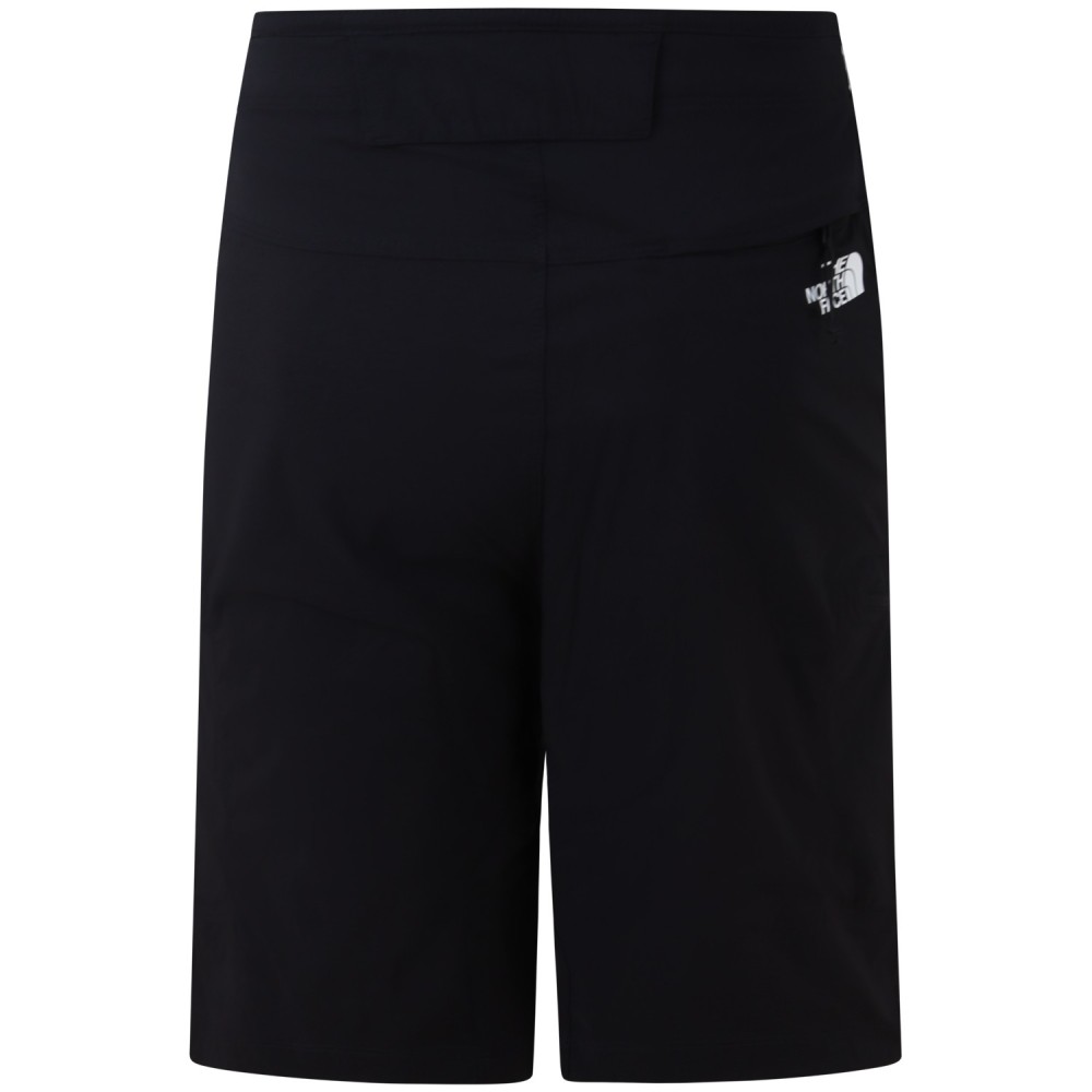 Bermuda nero tessuto tecnico per uomo