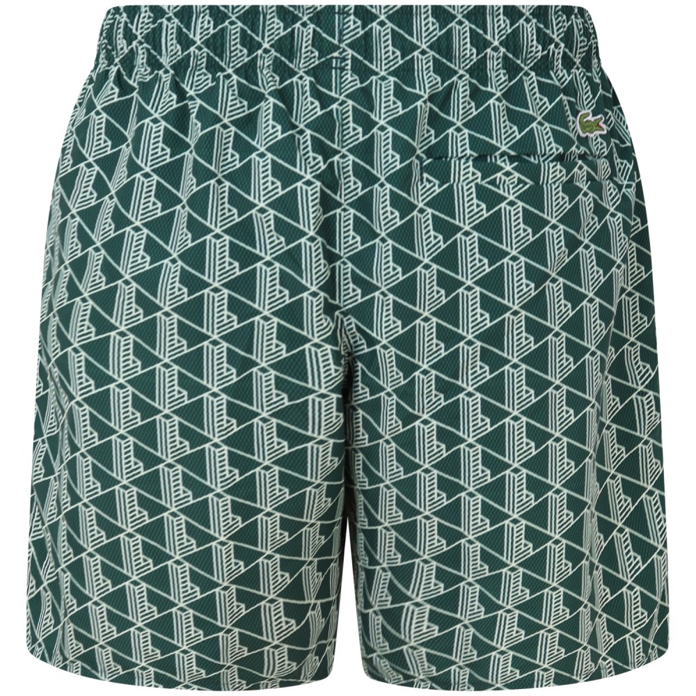 Costume verde logato per uomo