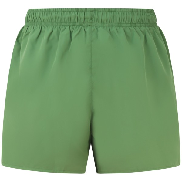 Shorts mare verde con mini logo per uomo
