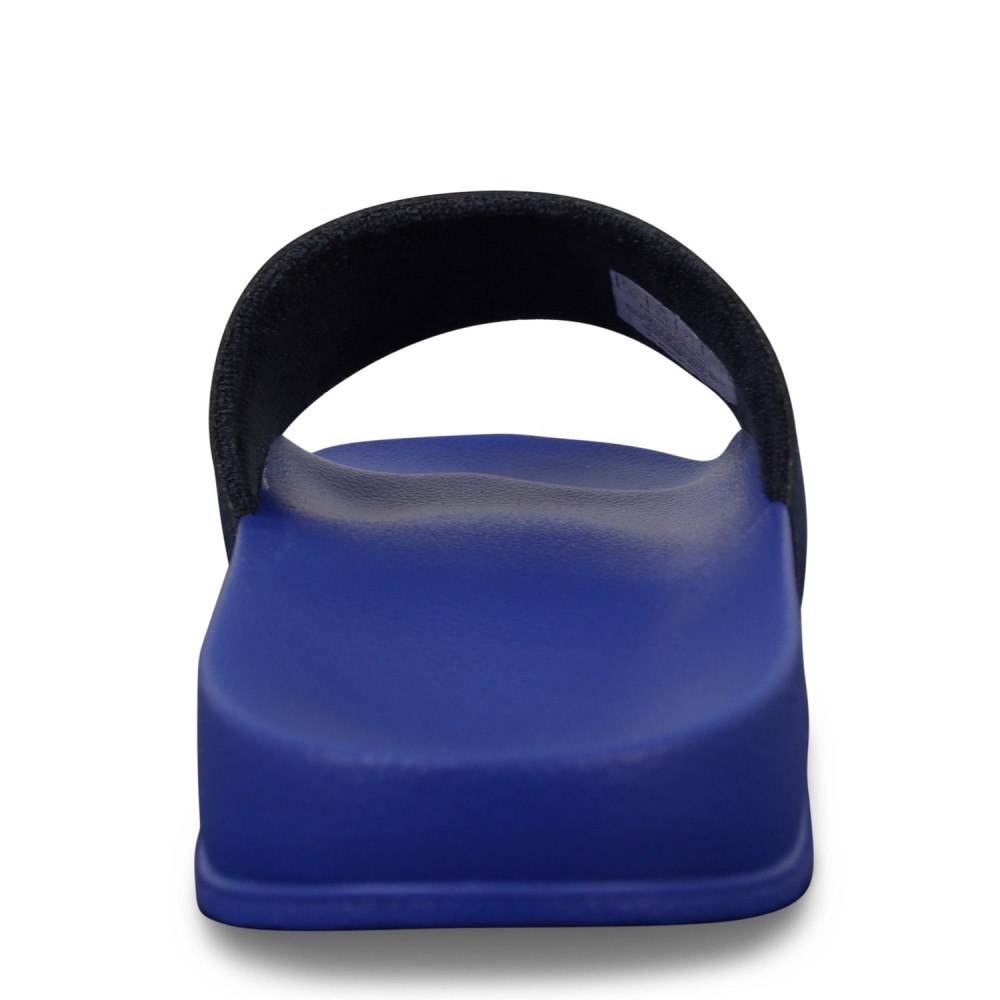 Ciabatte azzurre con logo per uomo