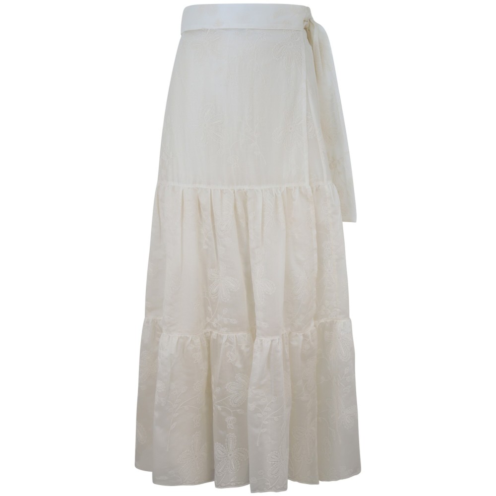 Gonna avorio per donna