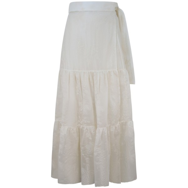Gonna avorio per donna
