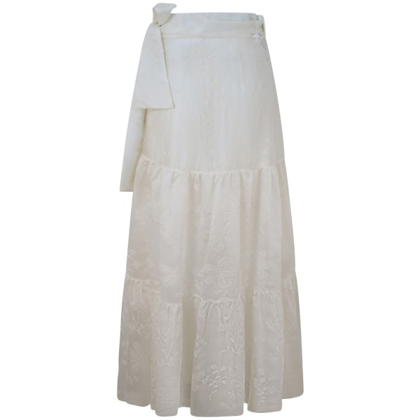 Gonna avorio per donna