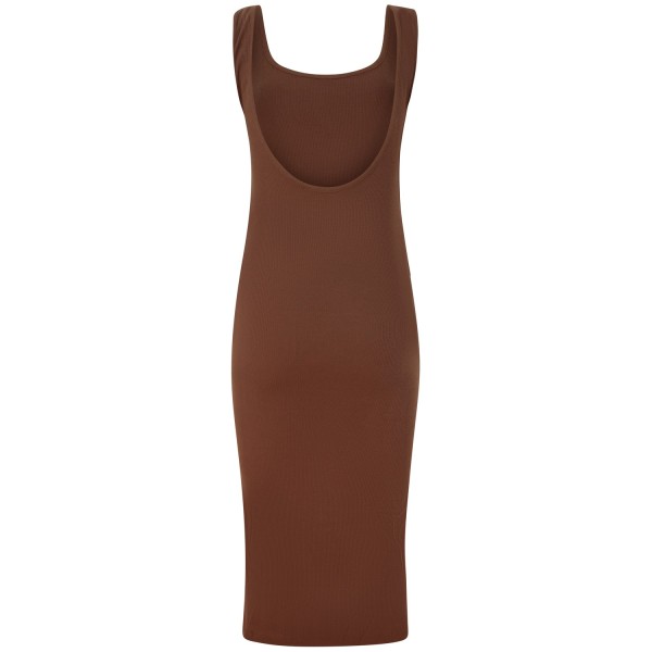 Abito midi marrone  per donna