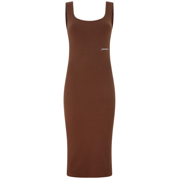 Abito midi marrone  per donna