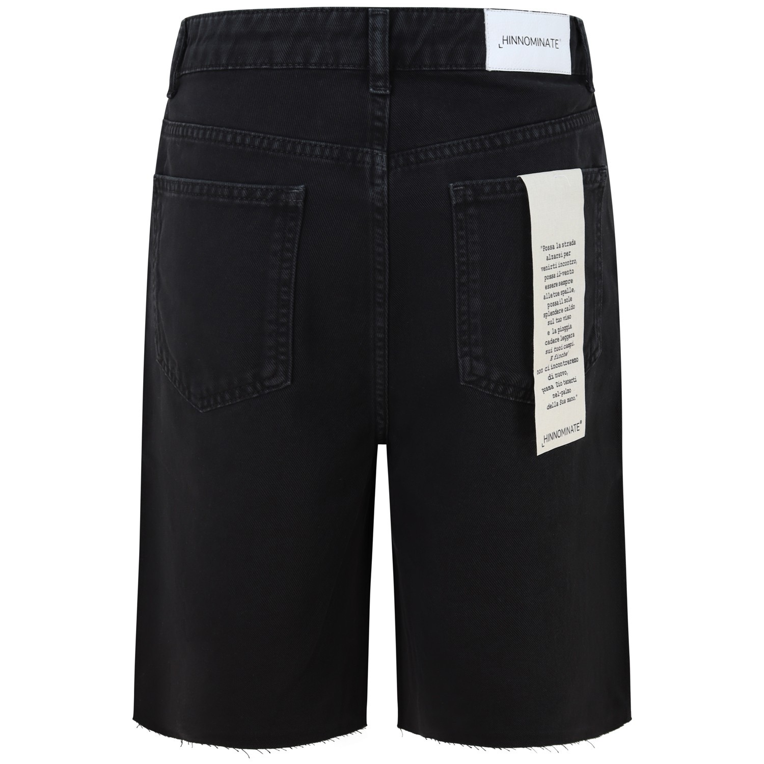 Bermuda in jeans nera per donna