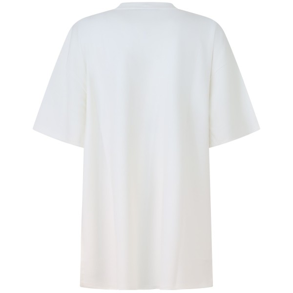 T-shirt over bianca per donna