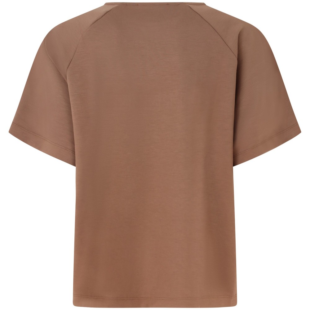 T-shirt over marrone per donna