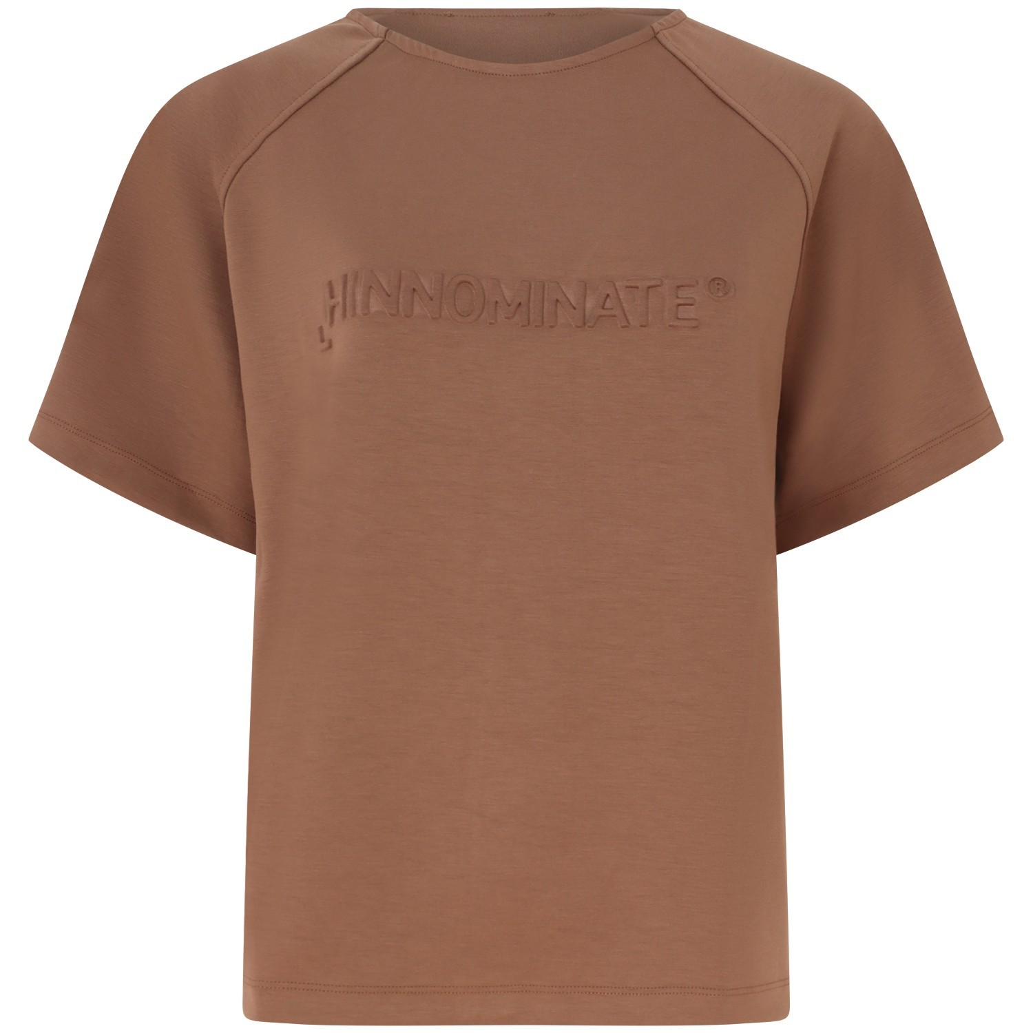 T-shirt over marrone per donna