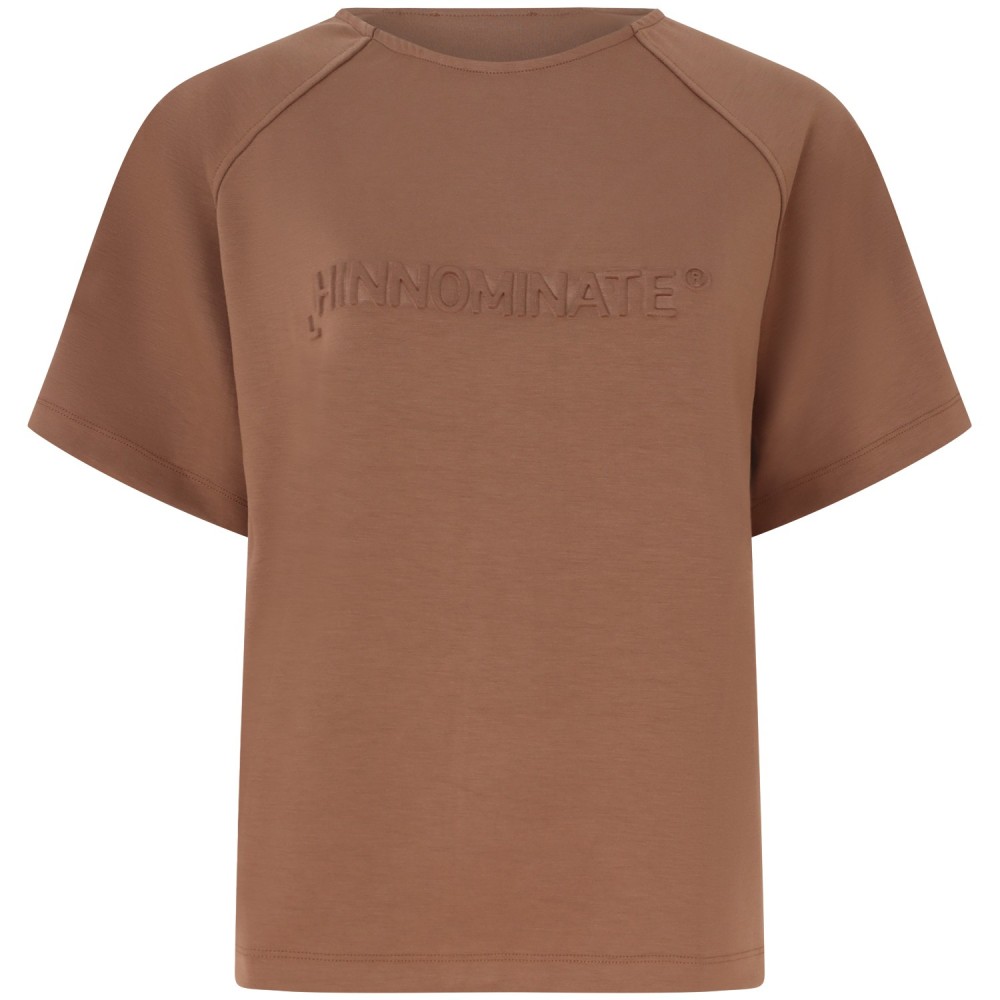 T-shirt over marrone per donna