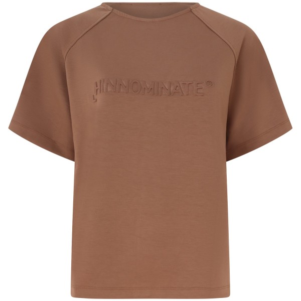 T-shirt over marrone per donna