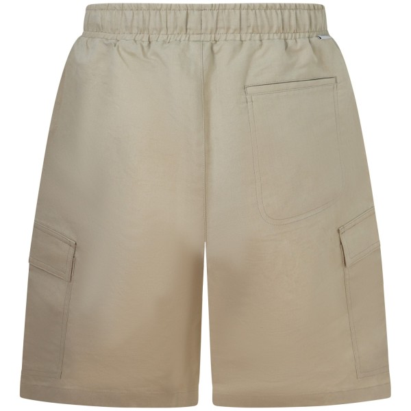 Shorts beige con tasconi per uomo