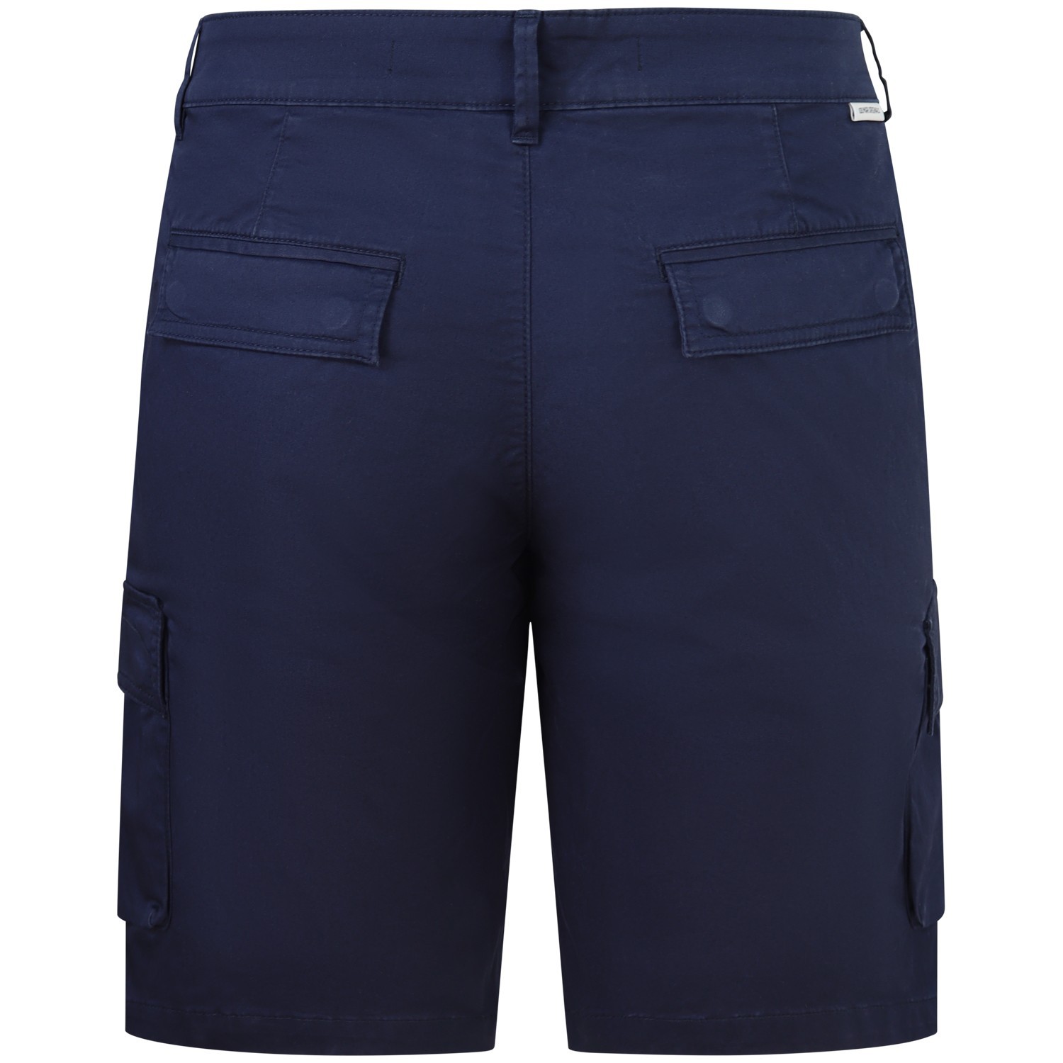 Shorts blu con mini logo per uomo 2