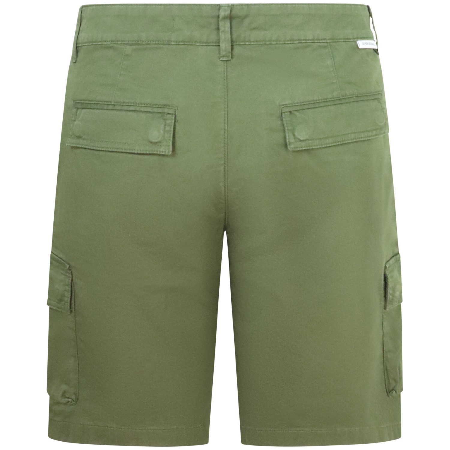 Shorts verde con mini logo per uomo