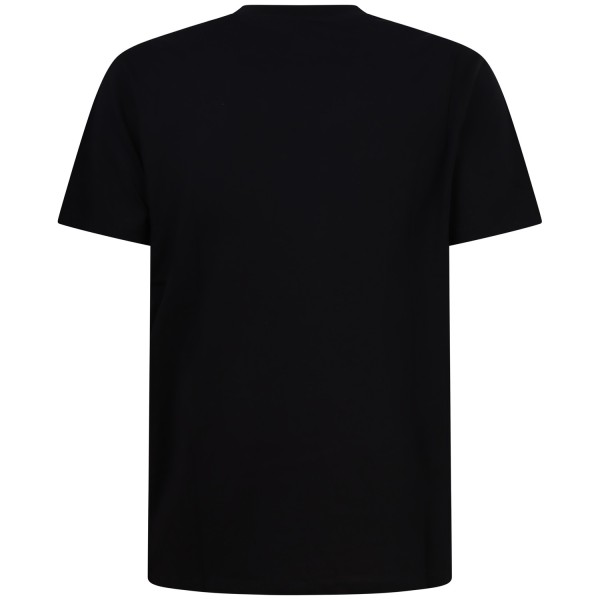 T-shirt nera con logo centrale per uomo