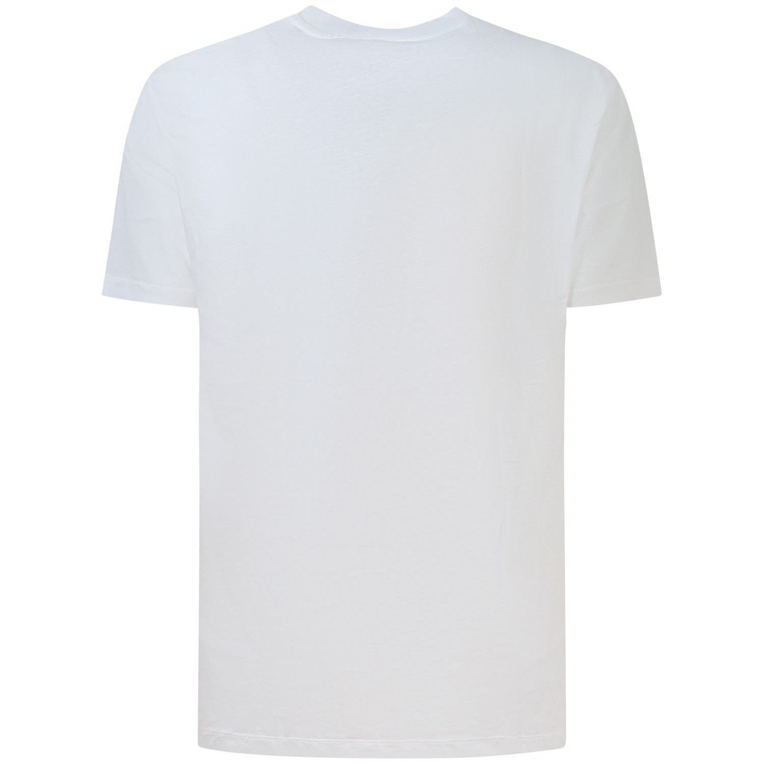 T-shirt bianca con logo laterale per uomo 2