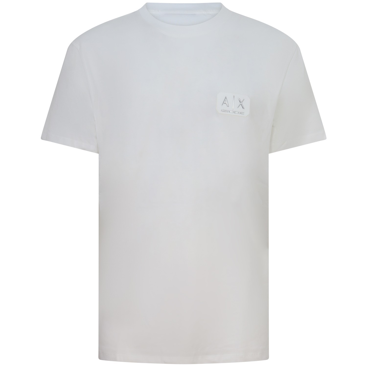 T-shirt bianca con logo laterale per uomo