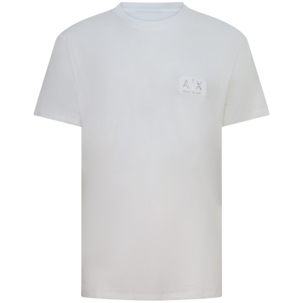 T-shirt bianca con logo laterale per uomo