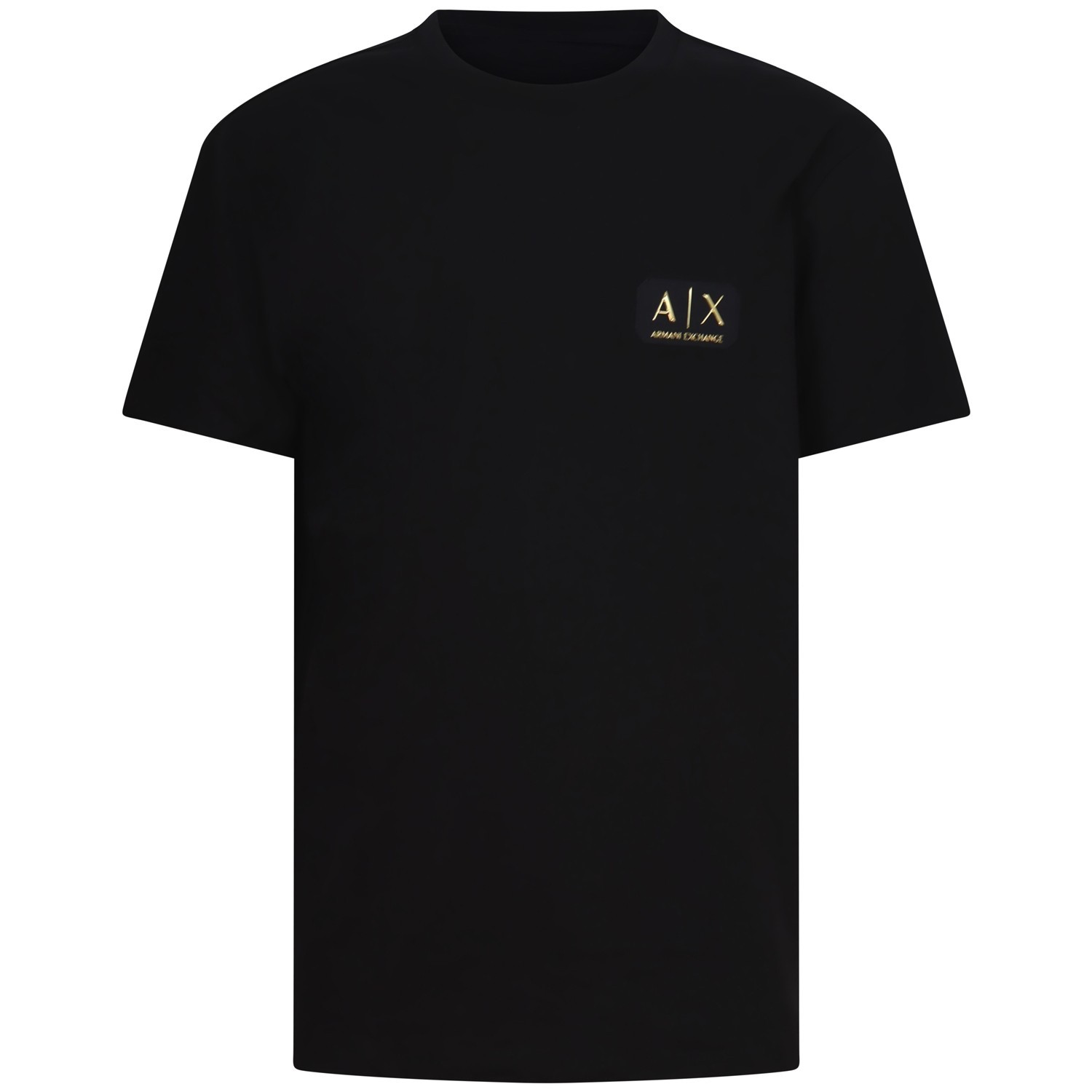 T-shirt nera con logo laterale per uomo