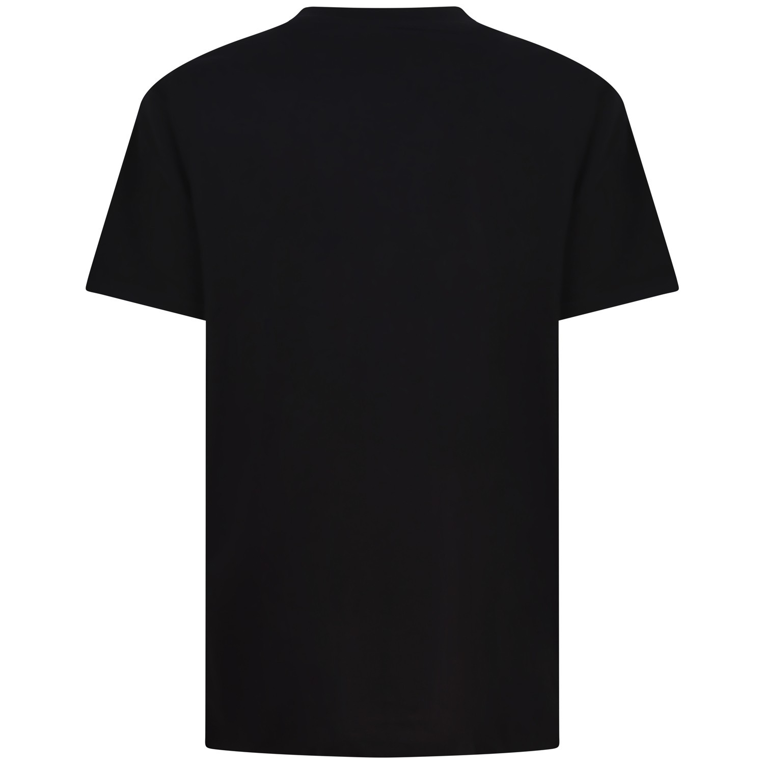 T-shirt nera con logo laterale per uomo 2