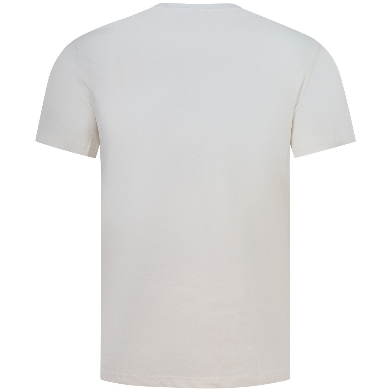T-shirt bianca con logo centrale per uomo 2