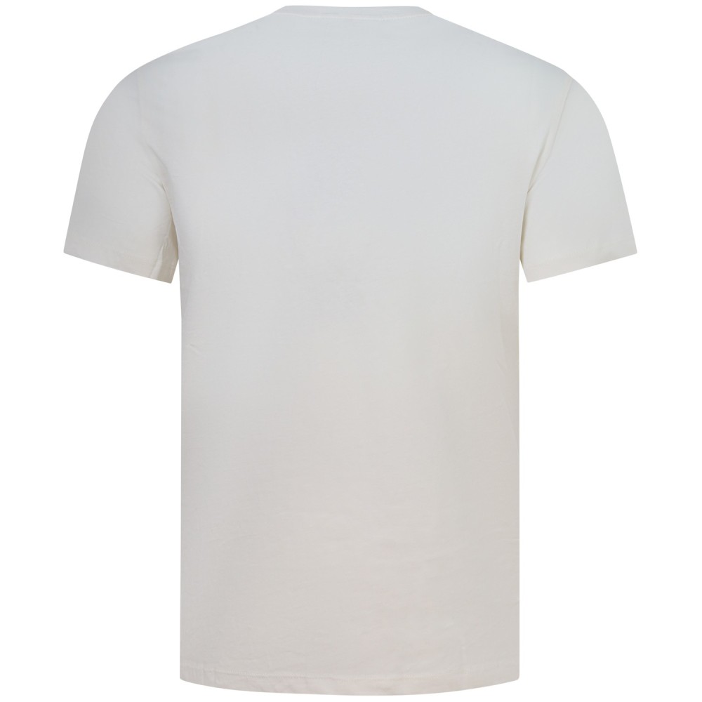 T-shirt bianca con logo centrale per uomo
