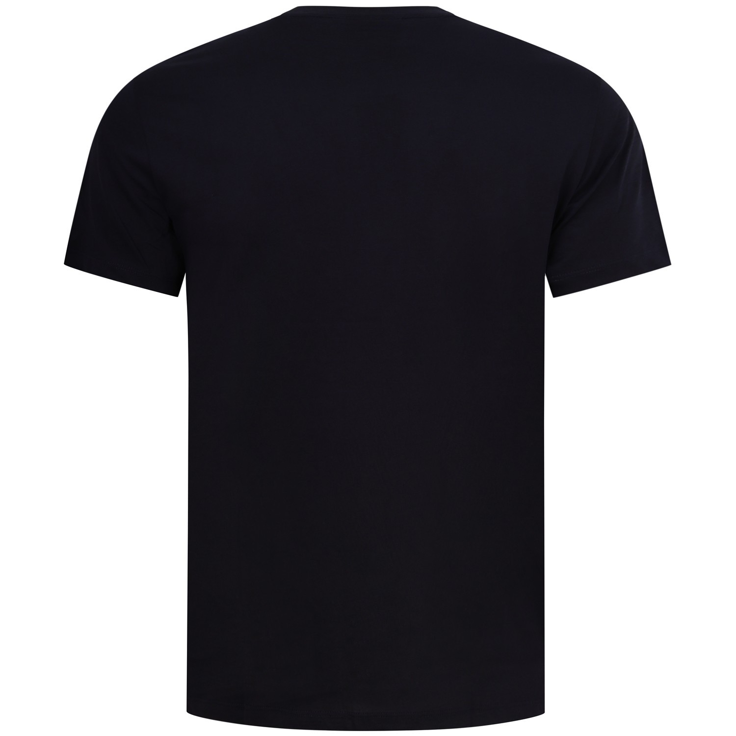 T-shirt blu con logo centrale per uomo 2