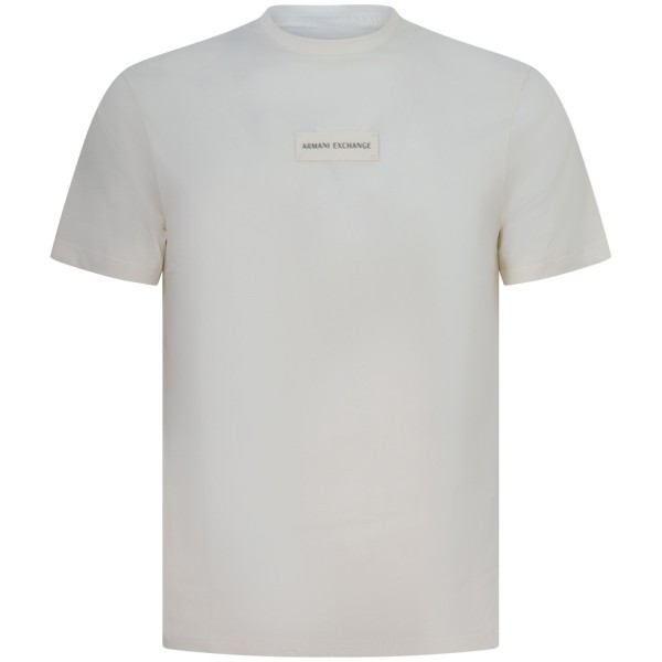 T-shirt bianca con logo centrale per uomo