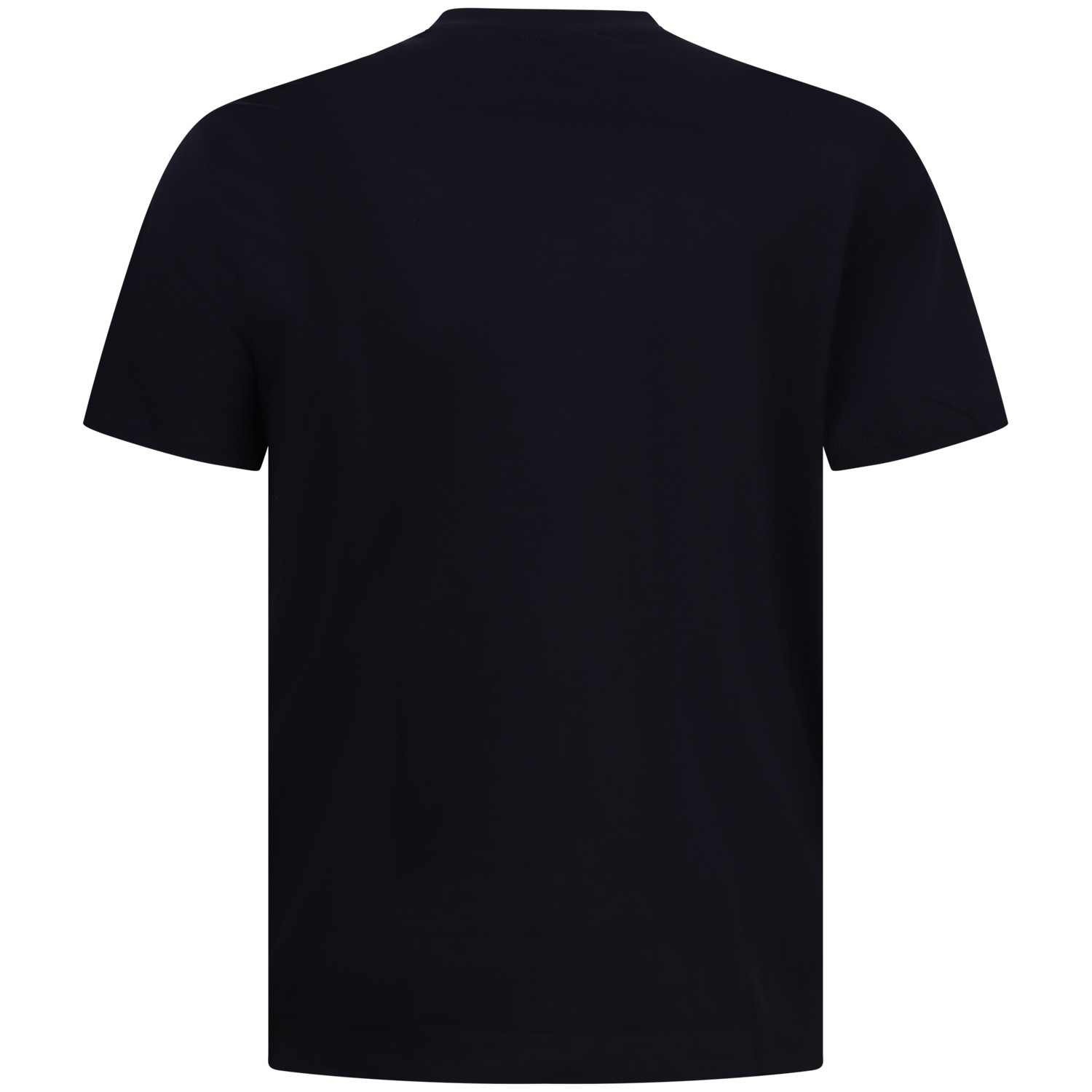 T-shirt blu con logo centrale per uomo 2