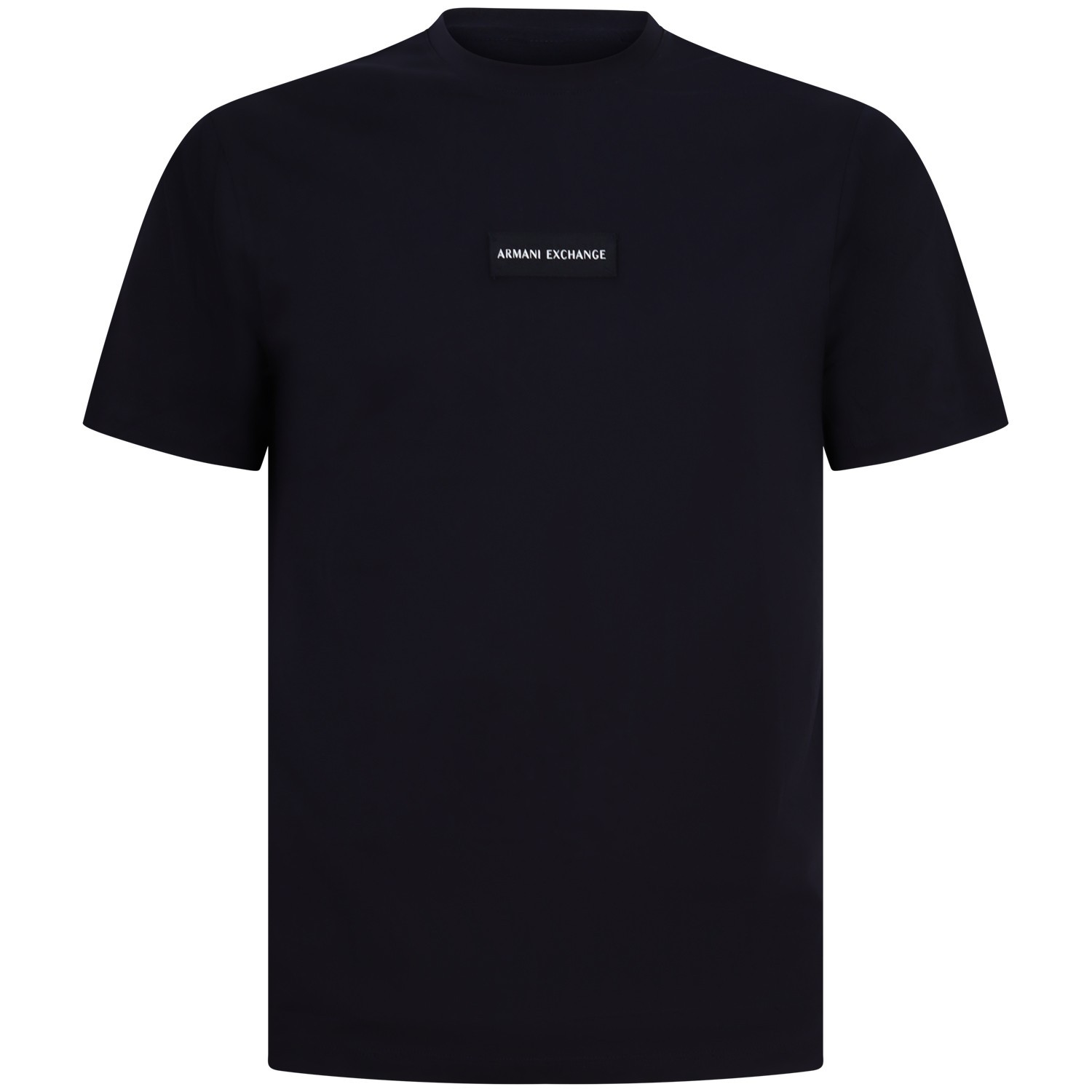 T-shirt blu con logo centrale per uomo